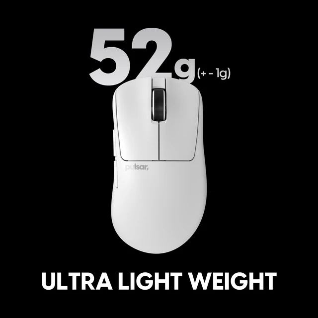 Alt view image 3 of 5 - Pulsar Gaming Gears Xlite v4 Wireless Gaming Mouse, Mini, White