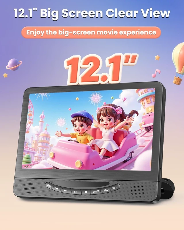 Alt view image 4 of 5 - Car DVD Player Dual Screen (inch, 12)