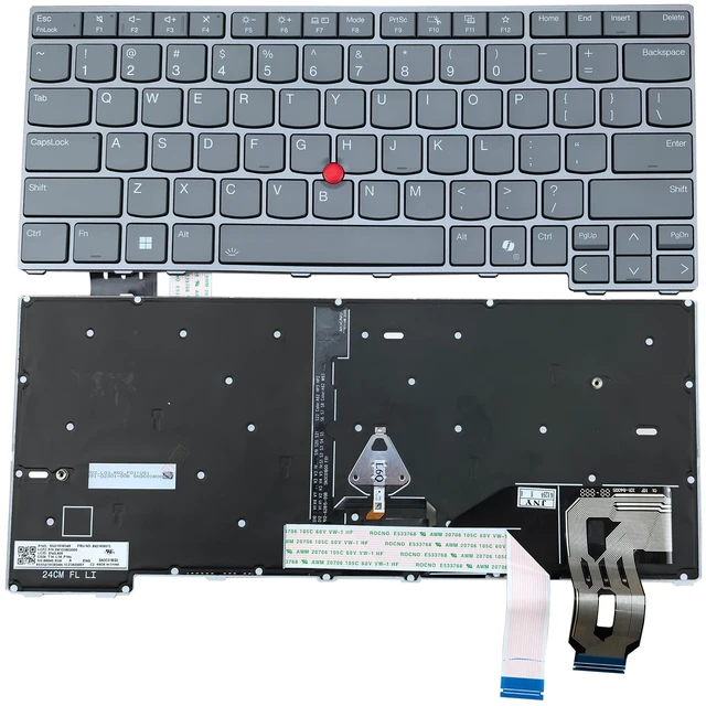Main image of Backlit Laptop Keyboard Replacement for Lenovo Thinkpad T14 L14 P14s Gen5