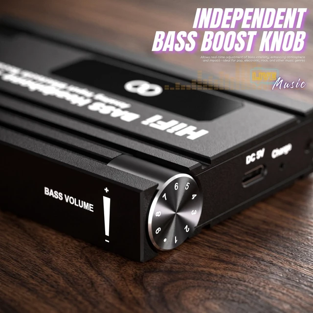 Alt view image 5 of 5 - 16-600 HiFi Headphone Amplifier, 3.5mm Jack Headphone Amp with Bass Boost