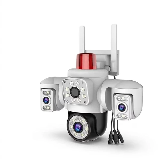 Main image of Yoosee 3 Lens Wifi 6MP Security Outdoor Camera, Smart Night Vision/Two Way Intercom/Motion Alarm/Human Tracking/TF Card Cloud Recording, Network Surveillance CCTV with 2M Power(APP NO Ads) (3 Lens)