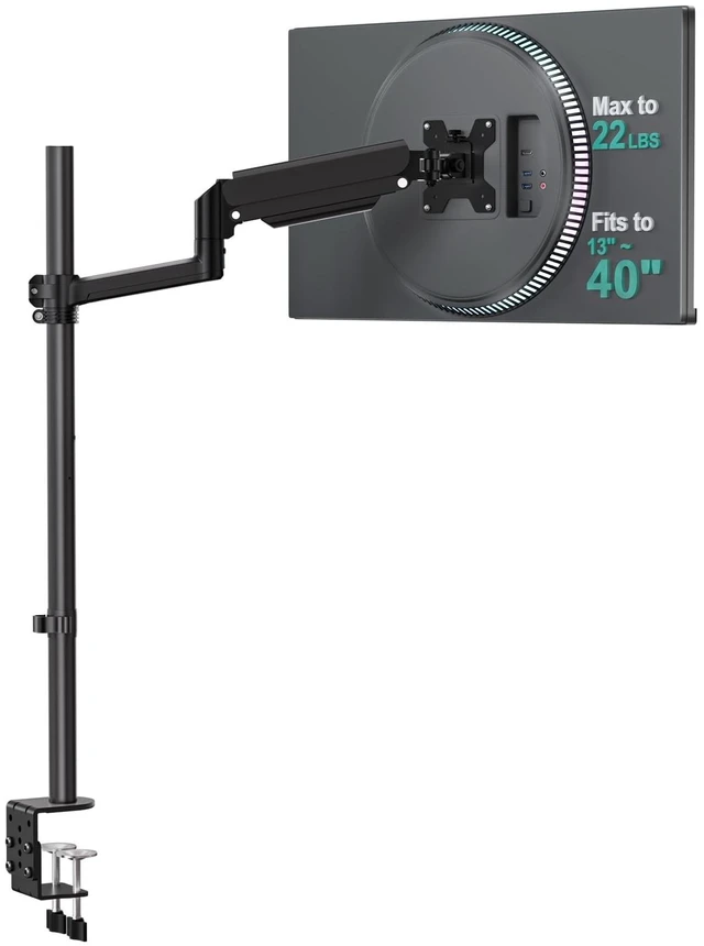 Main image of WALI Extra Tall Monitor Mount for 13-40 inch Computer Screens, up to 22 lbs