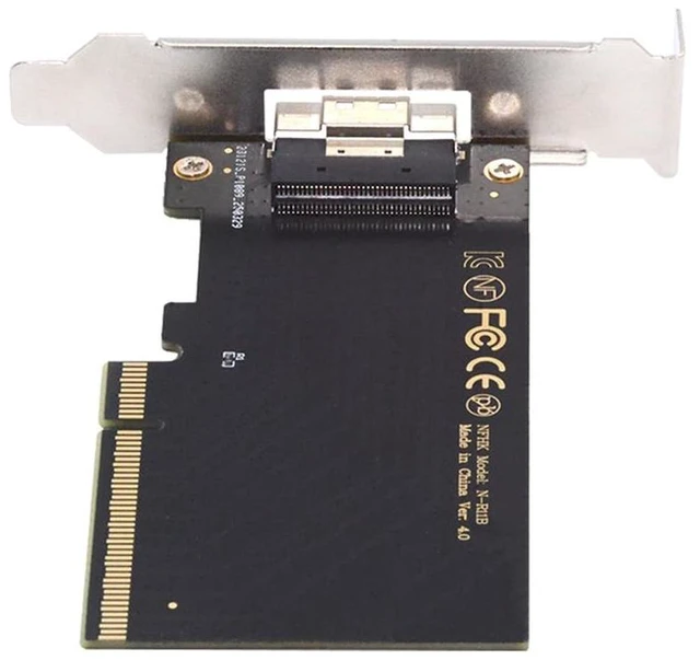 Main image of Xiwai External Slimline 8X SFF-8654 74Pin to PCIE Express 3.0 Raid Card PCIE4.0 VROC Raid0 Hyper Adapter for High Speed SSD eGPU Graphics Card with Bracket Low Profile