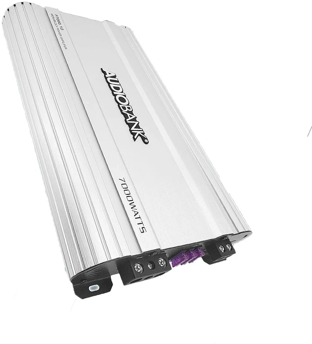 Alt view image 5 of 5 - Audiobank Monoblock 7000 WATTS Amp Class D 1OHM Car Audio Stereo Amplifier Remote Turn On/Off Circuit/Heavy-Duty Aluminium Alloy Heatsink Power and Protection Indicator P7001
