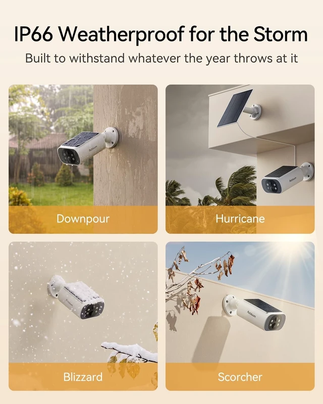 Alt view image 2 of 5 - Rebluum 4MP Solar Security Cameras Wireless Outdoor,2.4/5G WiFi, No Wiring