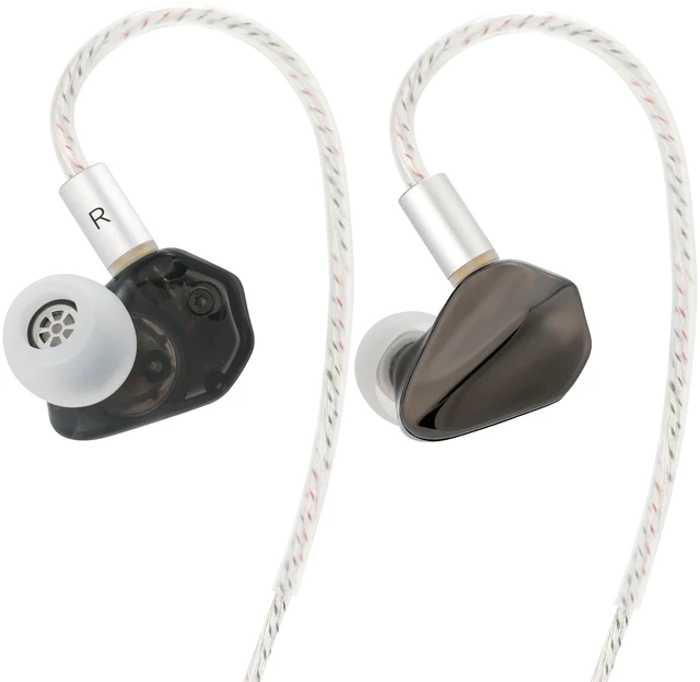 Main image of Kefine Loric IEMs, PU+ Titanium Diaphragm Drive in-Ear Monitors, Dual-Magnet & Dual-Chamber Driver, Ultralight Zinc Alloy Wired Earbuds, Detachable 160-Core Silver-Plated Cable(Black, 3.5mm with Mic)