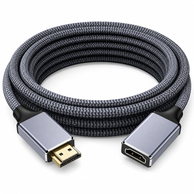 Main image of BOPLYBAY 20 FT HDMI Extension Cable 4K 60Hz, HDMI Male to Female Extender Cord, 18Gbps High Speed Braided HDMI Cable with HDR and ARC, for TV, Projector, Monitor, Laptop and Game Console, 6M