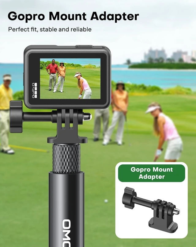 Alt view image 4 of 5 - OMOTON CV08-B1 Golf Tripod & Monopod, 5-in-1 Golf Swing Recording Pro Kit