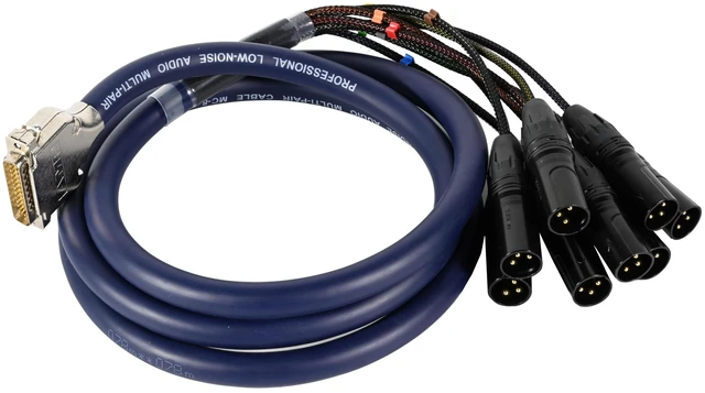 Main image of DEANFINN 6.56ft/2m DB25 Male to XLR Male Snake, 8 Channel 3 Pin XLR Snake Cable with db25 Connector for Microphones, Mixing Consoles, Amplifiers, and Speakers