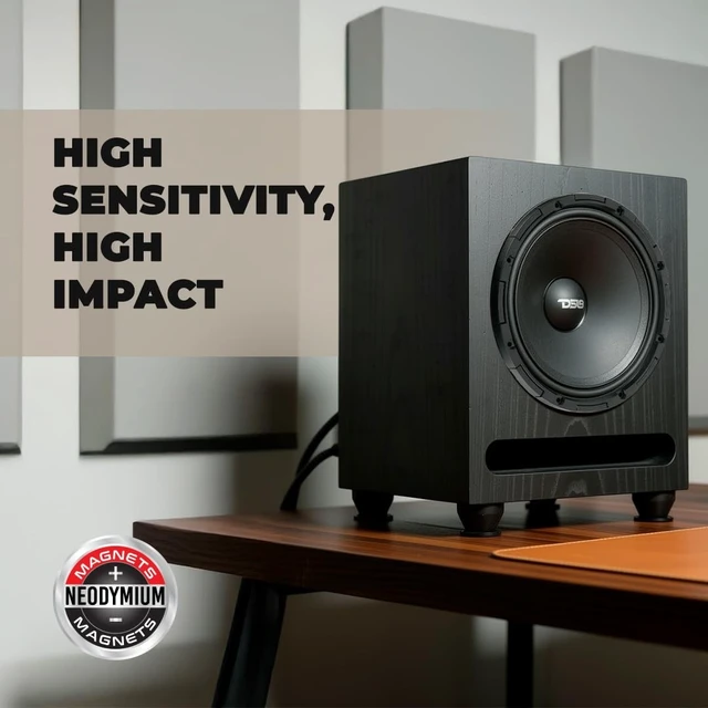Alt view image 5 of 5 - DS18 PROJECT360 8 High Sensitivity Mid-High Loudspeaker with Neodymium Magnet - 350W RMS 4-Ohm - Rotating Recone Design for Quick Repair