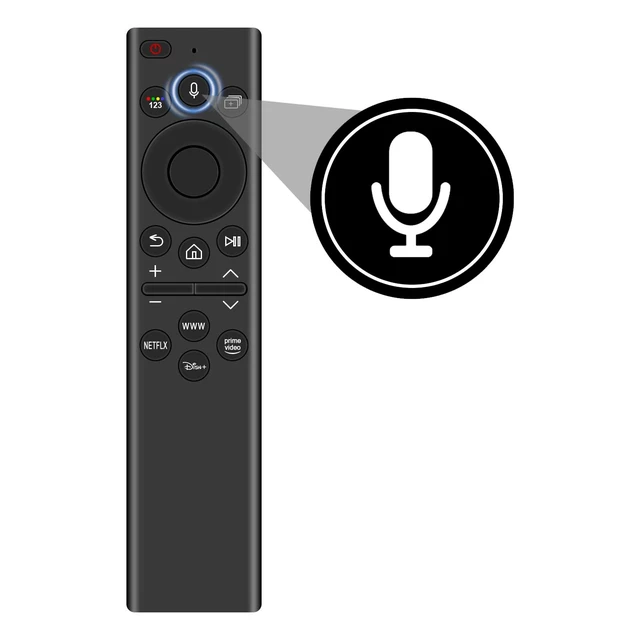 Alt view image 2 of 5 - WINFLIKE BN59-01385D Solar Voice Remote Control Replace for Samsung Neo