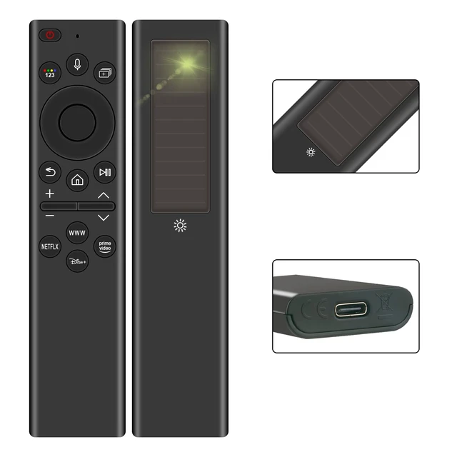 Alt view image 3 of 5 - WINFLIKE BN59-01385D Solar Voice Remote Control Replace for Samsung Neo