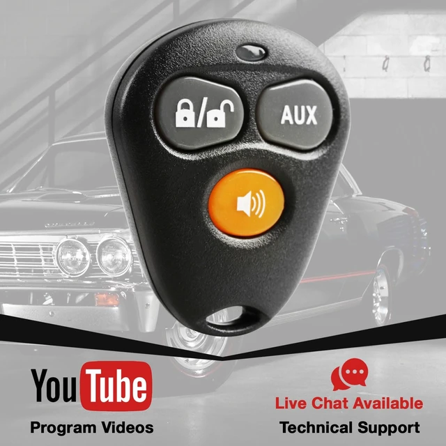 Alt view image 3 of 5 - 2X Key Fob Remote Replacement 3-Button for Viper 474V 5000 210HV 330V 650XV 671XV Python 571XP 625HF Avital 3200 4000 4400L 0303L Hornet 553T Automate AM7 (EZSDEI474V)