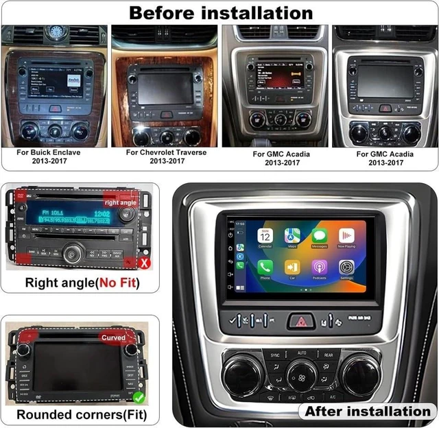 Alt view image 2 of 5 - Alikali 7in Android 14 Car Stereo for Chevrolet Traverse 2013-2017 with Carplay Android Auto Car Radio with GPS Navigation WiFi Bluetooth FM/RDS SWC Mirror Link Split Screen + AHD Backup Camera