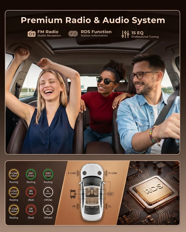 Alt view image 5 of 5 - Car Radio for Honda Accord 2018-2022