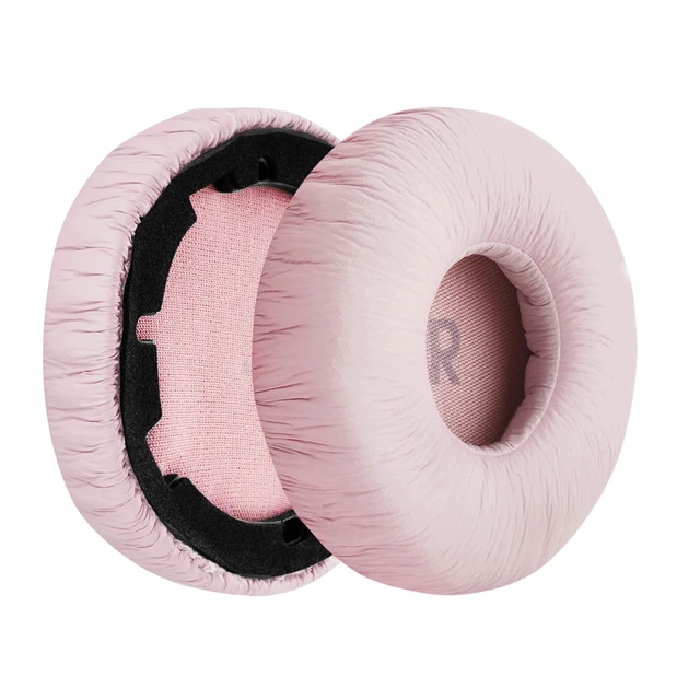 Alt view image 2 of 5 - Geekria NOVA Leatherette Replacement Ear Pads Compatible with JBL Tune 600 (T600BTNC, 600BTNC)/ 660 (T660NC, 660NC)/ 670 (T670NC, 670NC) Headphones Ear Cushions, Repair Parts (Pink)