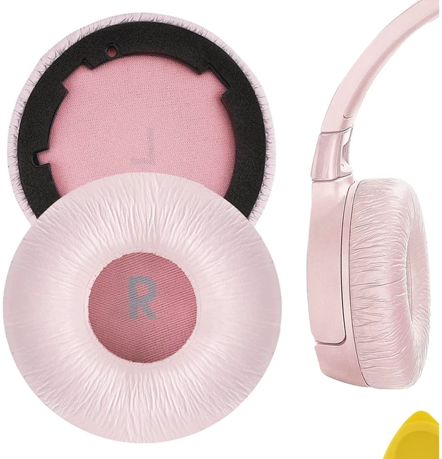 Main image of Geekria NOVA Leatherette Replacement Ear Pads Compatible with JBL Tune 600 (T600BTNC, 600BTNC)/ 660 (T660NC, 660NC)/ 670 (T670NC, 670NC) Headphones Ear Cushions, Repair Parts (Pink)