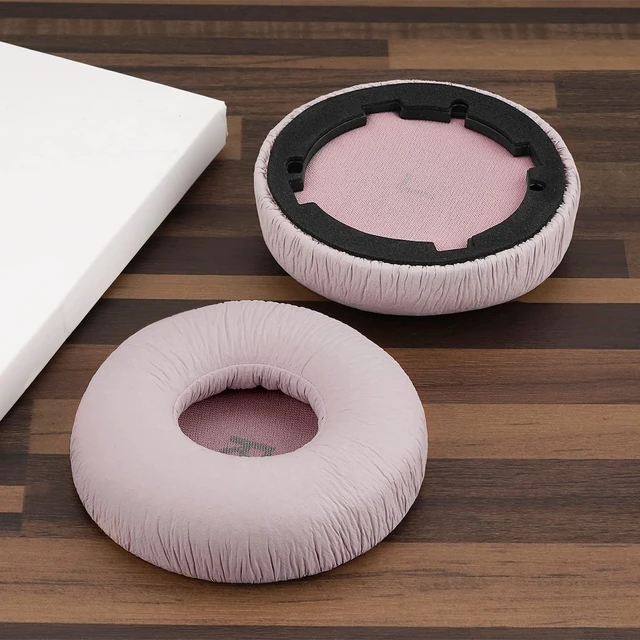 Alt view image 4 of 5 - Geekria NOVA Leatherette Replacement Ear Pads Compatible with JBL Tune 600 (T600BTNC, 600BTNC)/ 660 (T660NC, 660NC)/ 670 (T670NC, 670NC) Headphones Ear Cushions, Repair Parts (Pink)