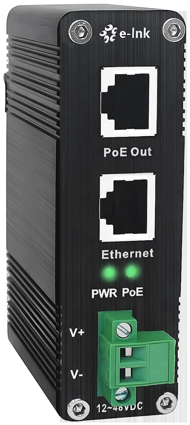 Main image of Elenzk Industrial Gigabit PoE Adapter 30W IEEE802.3at PoE Injector