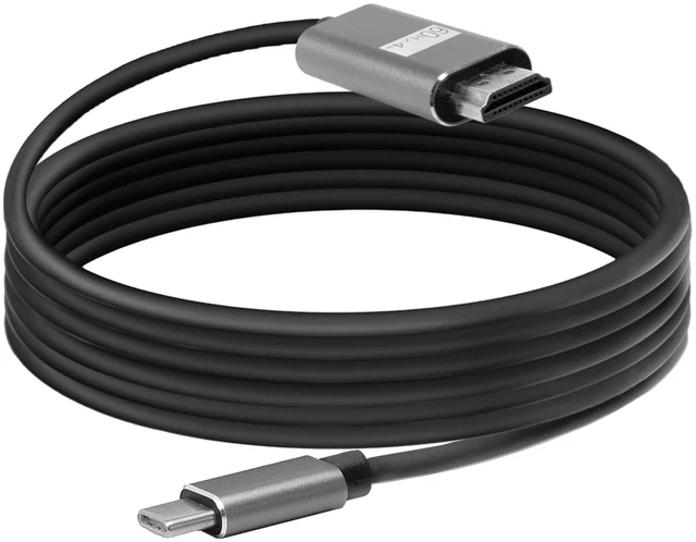 Main image of BoxWave Cable Compatible with Planet Computers Astro Slide - SmartDisplay Cable - USB Type-C to HDMI (6 ft), USB C/HDMI Cable - Jet Black