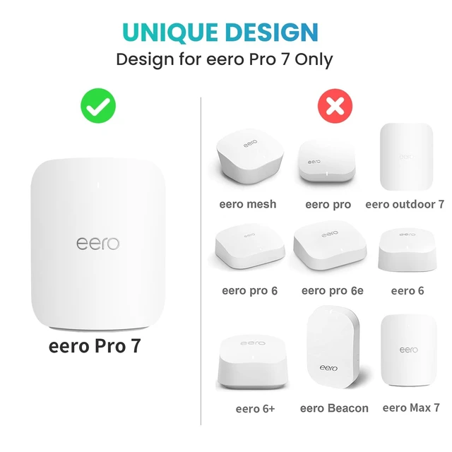 Alt view image 2 of 5 - Wall Mount Holder for eero Pro 7 Router Mesh Wi-Fi System No Messy Wires, Space-Saving Outlet Wall Mount Holder for eero 7Pro Extender, Stand Bracket for eero Pro 73 Pack