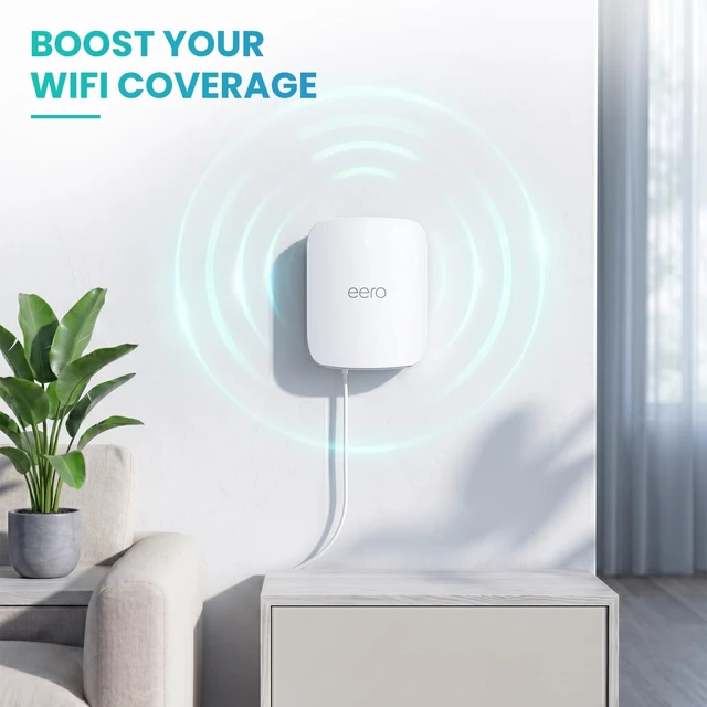 Alt view image 5 of 5 - Wall Mount Holder for eero Pro 7 Router Mesh Wi-Fi System No Messy Wires, Space-Saving Outlet Wall Mount Holder for eero 7Pro Extender, Stand Bracket for eero Pro 73 Pack