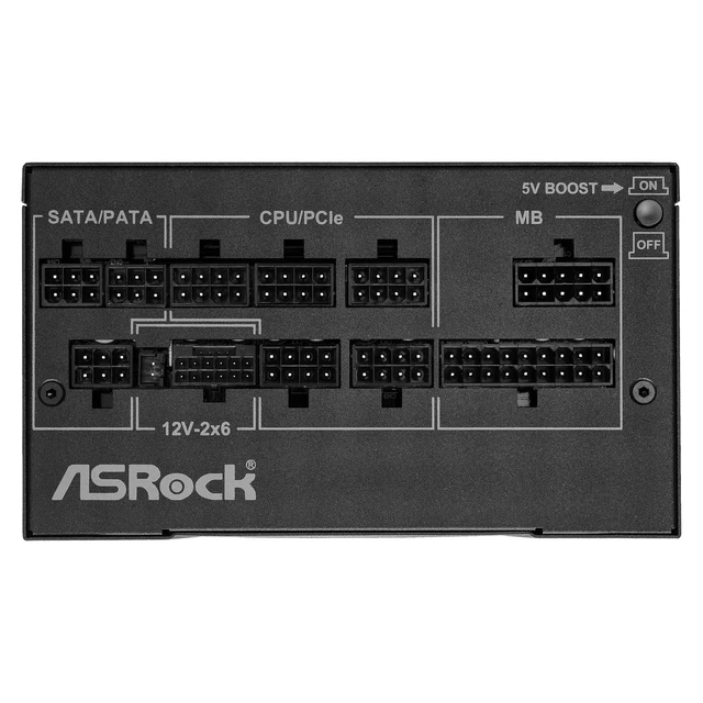 Alt view image 3 of 5 - ASRock PG-850G Phantom Gaming 850W Power Supply Individual Braided Pattern 10 Years Warranty Fully Modular Japanese Capacitor 80 Plus Gold Cybenetics Platinum ATX3.1 PCIe5.1 12V-2x6 Cable