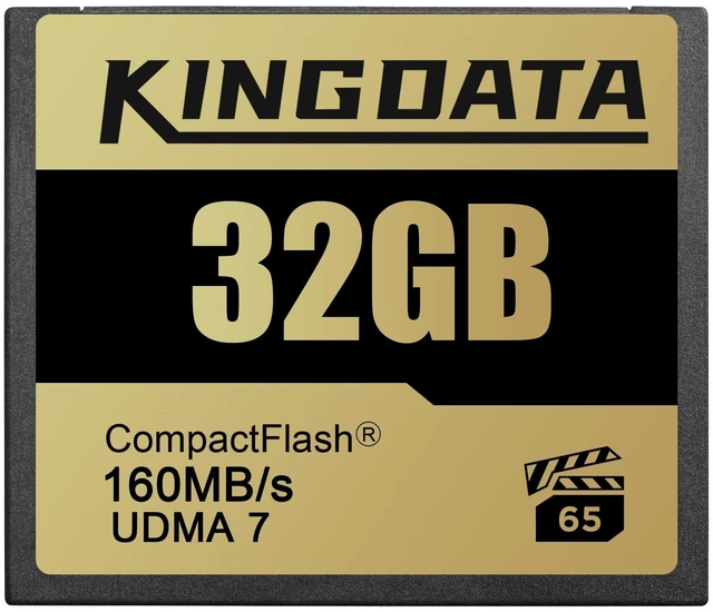 Main image of KINGDATA 32GB/ CF Card 160MB/s UDMA7 CompactFlash for 4K Video & DSLR