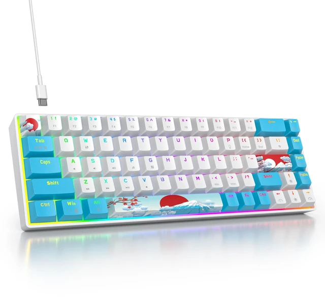 Main image of Vumilstek 65% Mechanical Keyboard Wired Linear Red Switch RGB Backlight
