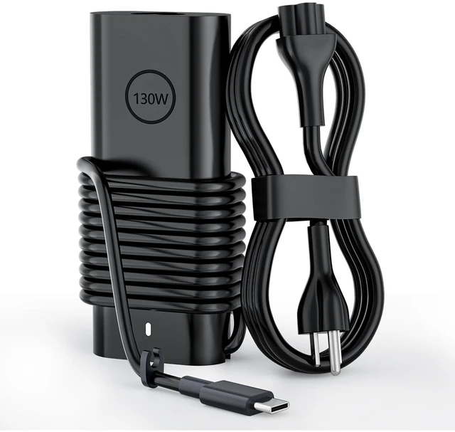 Main image of Slim 130W New USB Type C Charger Replacement for Dell Laptop Power Adapter