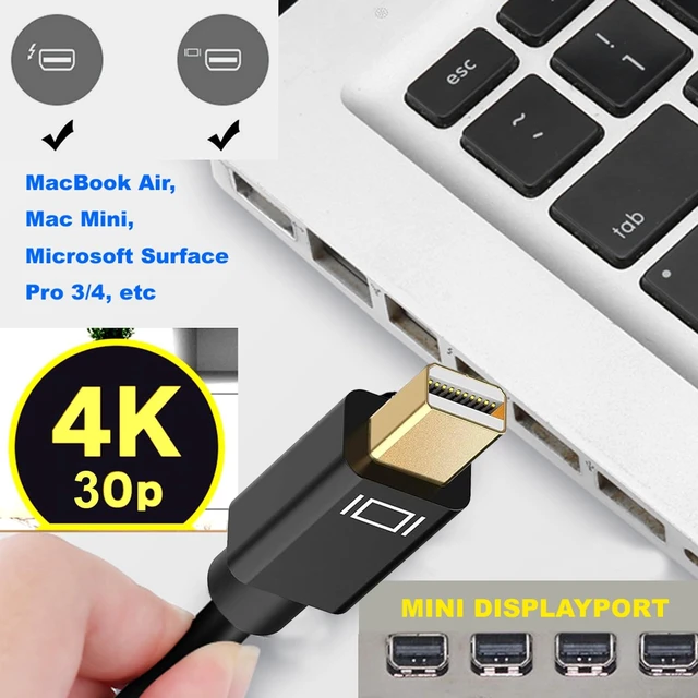 Alt view image 4 of 5 - YOTETION LONG Mini Displayport to HDMI cable 50FT ABS 4k30HZ Mini dp to hdmi cable Mini Displayport/Thunderbolt 2 to hdmi cables for MacBook Pro/Air, iMac,Microsoft Surface Pro/Dock Monitor, P