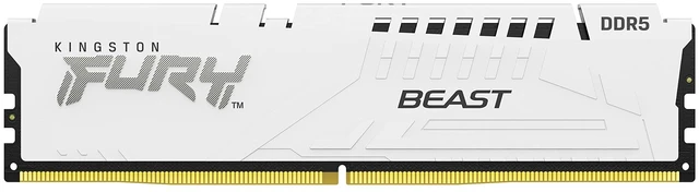 Alt view image 3 of 5 - Kingston FURY Beast White 16GB (1x16GB) 5600MT/s CL36 DDR5 DIMM ^^ Overclocking ^^ AMD EXPO ^^ Single Module ^^ KF556C36WE-16