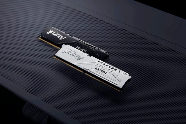 Alt view image 4 of 5 - Kingston FURY Beast White 16GB (1x16GB) 5600MT/s CL36 DDR5 DIMM ^^ Overclocking ^^ AMD EXPO ^^ Single Module ^^ KF556C36WE-16