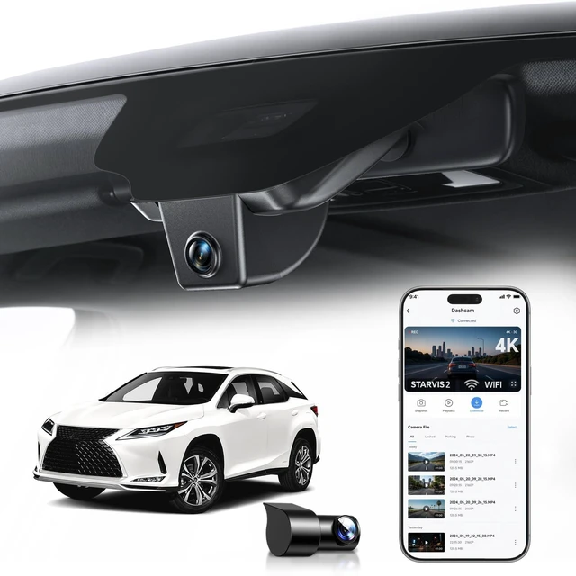 Main image of OVAMAN 4K STARVIS 2 Dual Dash Cam for Lexus RX 350 450h 2016-2022 Model B
