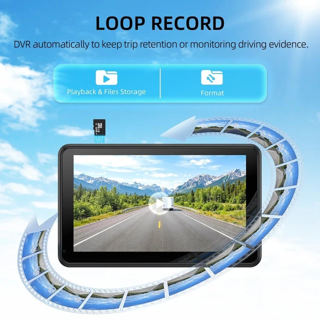 Alt view image 3 of 5 - eRapta 7 Inch Dual Solar Wireless Backup Camera Magnetic with HD1080P DVR