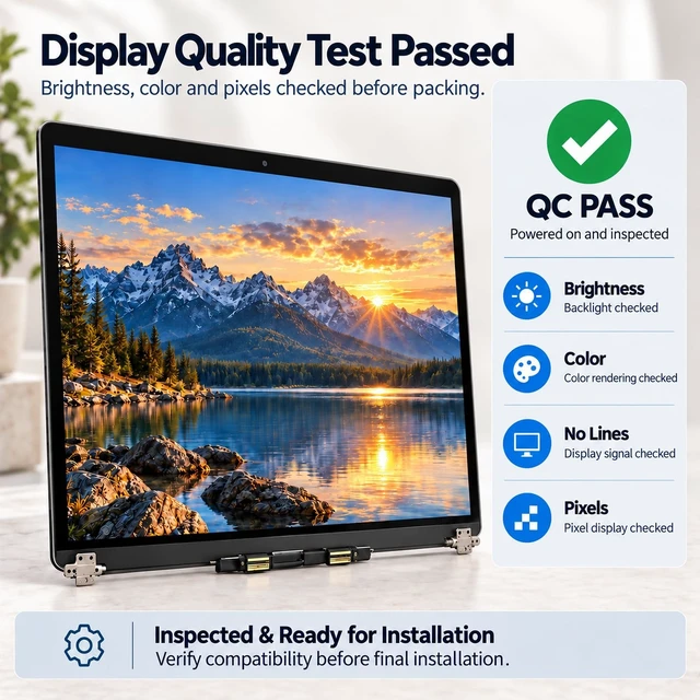 Alt view image 5 of 5 - A2337 Screen Replacement for MacBook Air 13 inch M1 2020 Full LCD-Silver