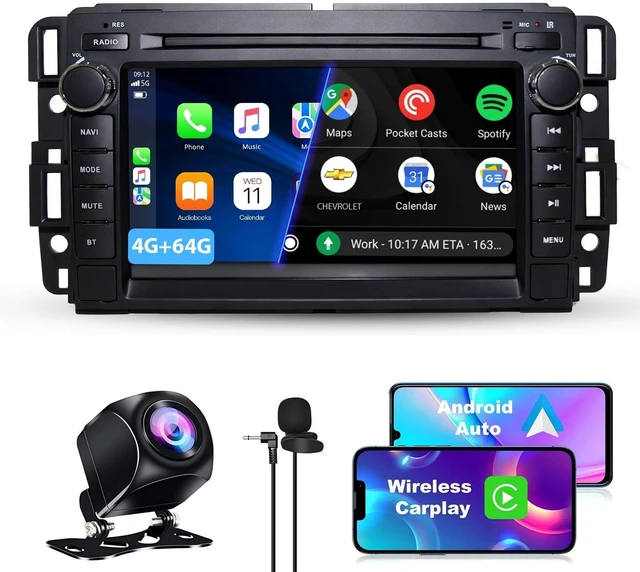 Main image of Car Radio Stereo for Chevy Silverado GMC Sierra Yukon 2007-2013 4G+64G