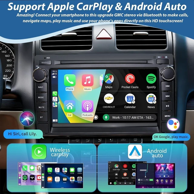 Alt view image 3 of 5 - Car Radio Stereo for Chevy Silverado GMC Sierra Yukon 2007-2013 4G+64G