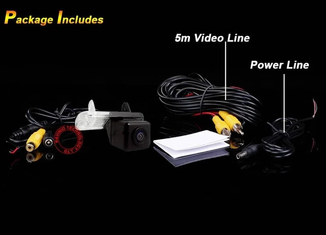 Alt view image 5 of 5 - Waterproof Backup Camera Color Car Rear View Camera 170 Degree Viewing Angle License Plate with Night Vision for C W203 CLK W209 SL R230 W211 R171 C219 S203 S211