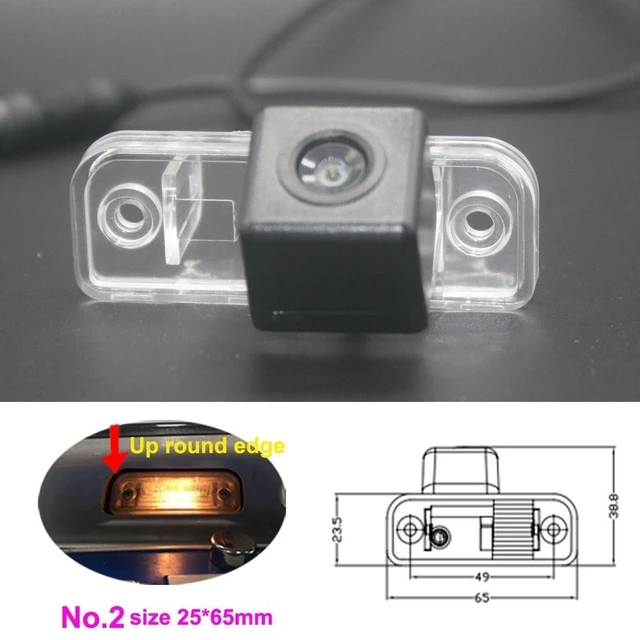 Alt view image 4 of 5 - Waterproof Backup Camera Color Car Rear View Camera 170 Degree Viewing Angle License Plate with Night Vision for C W203 CLK W209 SL R230 W211 R171 C219 S203 S211