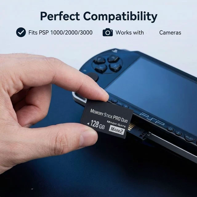 Alt view image 3 of 5 - Original MS 128GB High Speed Memory Stick Pro Duo(Mark2) for PSP Accessories and Camera Memory Card