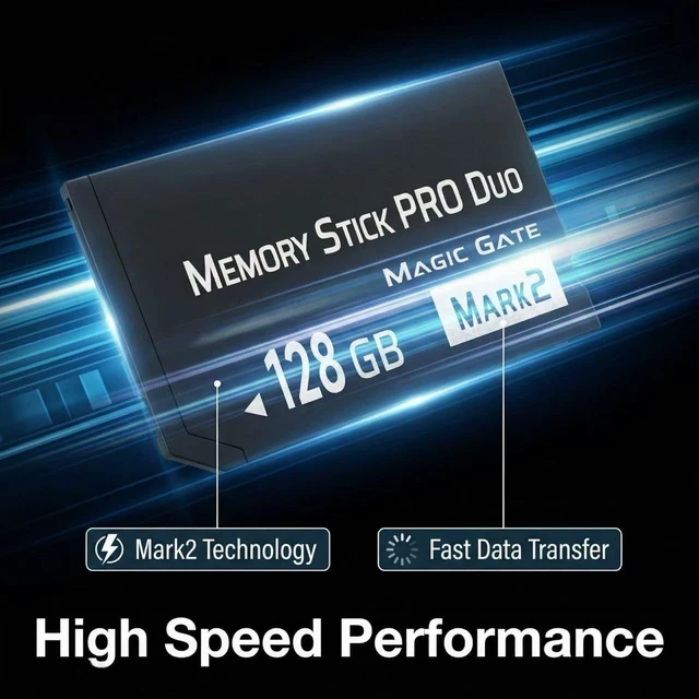 Alt view image 4 of 5 - Original MS 128GB High Speed Memory Stick Pro Duo(Mark2) for PSP Accessories and Camera Memory Card