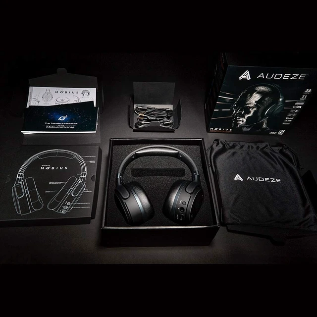 Alt view image 5 of 5 - Audeze Mobius Premium 3D Gaming Headset with Surround Sound, Head Tracking and Bluetooth. Over-Ear Gaming Headphones for PCs, PS4, and Others. V5 firmware.