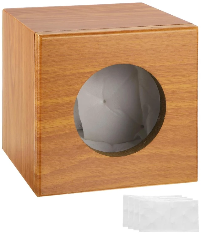 Main image of MECCANIXITY 4" Ported Wooden Speaker Enclosure, Single Vented, Striped Wood