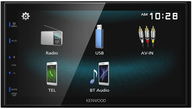 Main image of KENWOOD DMX115BT Double Din Car Stereo (45W x 4-Ch), 6.8" Touchscreen Display, Head Unit with Dual Bluetooth Connectivity, USB, A/V, & AM/FM Radio, Sleek Multimedia Player with USB Mirroring
