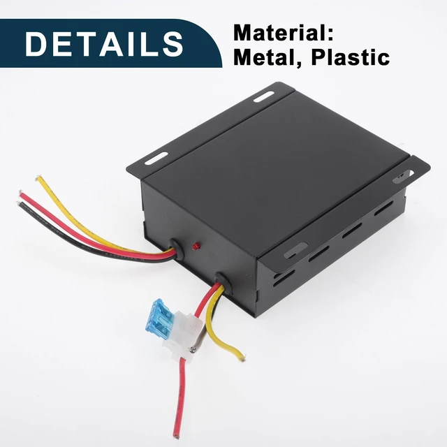Alt view image 4 of 5 - TUCKBOLD Trucks 24V Step Down to 12V Car Power Supply Module 30A Compatible ^^ Power Supply Converter Black 1 Pcs
