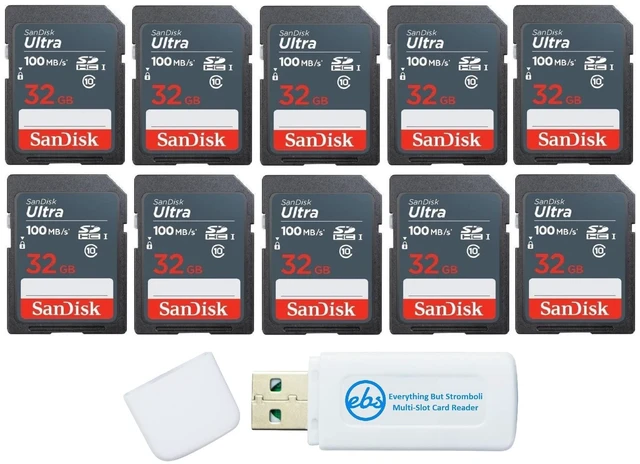 Main image of SanDisk UHS-1 Ultra Class 10 32GB Memory Card 10 Pack SDSDUNR-032G-GN3IN