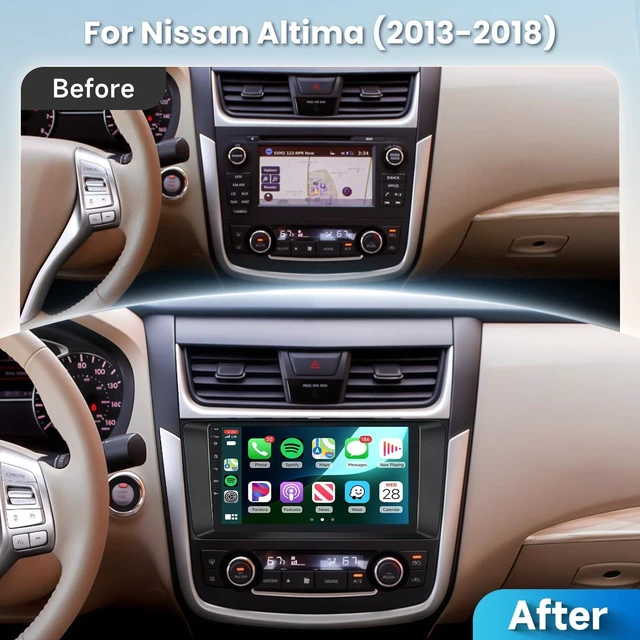 Alt view image 4 of 5 - 4+64GB Car Stereo for Nissan Altima 2013-2018 with Wireless CarPlay