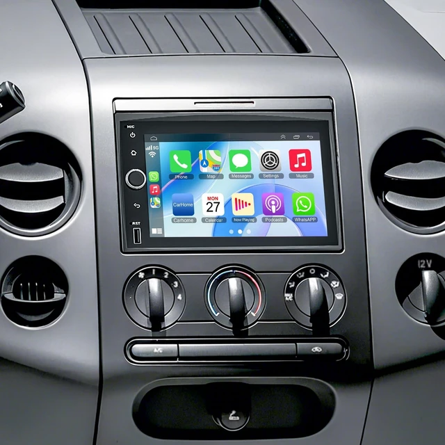 Main image of 4+64 Android 15 Car Radio for Ford F150/F250/F350 2004-2014, Wireless Carplay&Android Auto with 7 Inch IPS Touchscreen Stereo Support Bluetooth/Voice Control/GPS/WiFi/Back-up Camera/SWC/FM