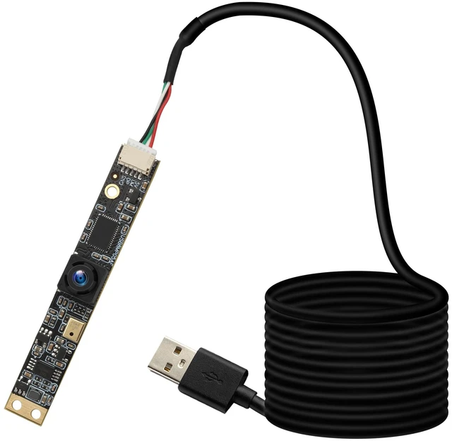 Main image of IFWATER 8MP Ultra HD USB Camera with Microphone,2448P 30fps,105 Wide Angle Lens Lightburn Compatible for 3D Printers Plug and Play Works with Windows,Mac,Linux, Raspberry Pi